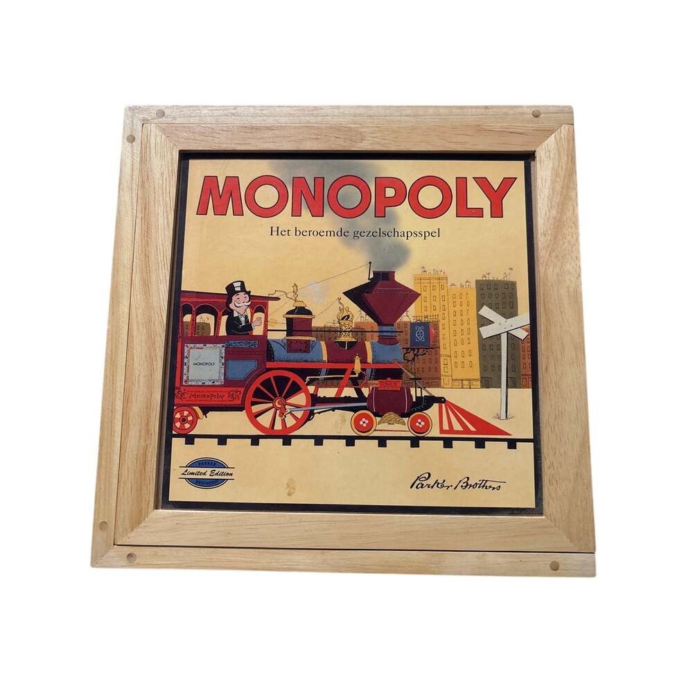Monopoly Nostalgia Limited Edition 2001 Woodex Box Board Game Complete - NIB